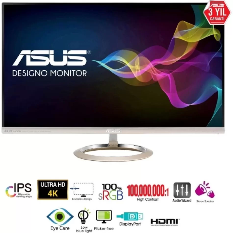 ASUS 27 MX27UC 4K 60Hz 5ms HDMI DP UHD Freesync Gaming Monitör Outlet Pikselli Ürün 2 Yıl garanti