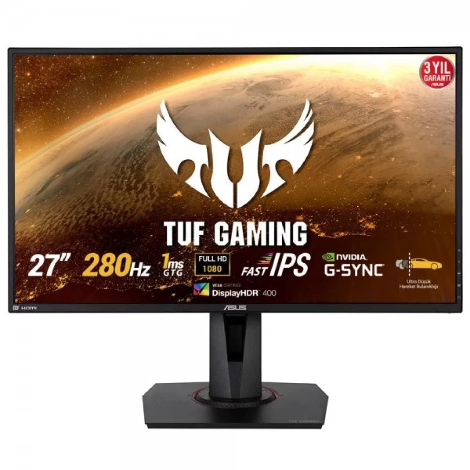 ASUS 27 VG279QM 280Hz 1ms 2xHDMI DP DisplayHDR ELMB SYNC IPS G-sync Gaming Monitör Outlet Pikselli Ürün Outlet Pikselli Ürün 2 Yıl garanti