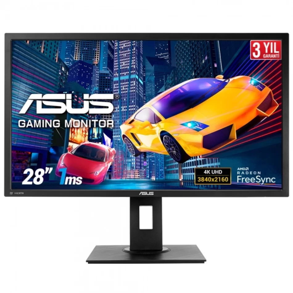 ASUS 28 VP28UQGL 60Hz 1ms 4K 2xHDMI DP UHD FreeSync Gaming Monitör Outlet Pikselli Ürün 2 Yıl garanti