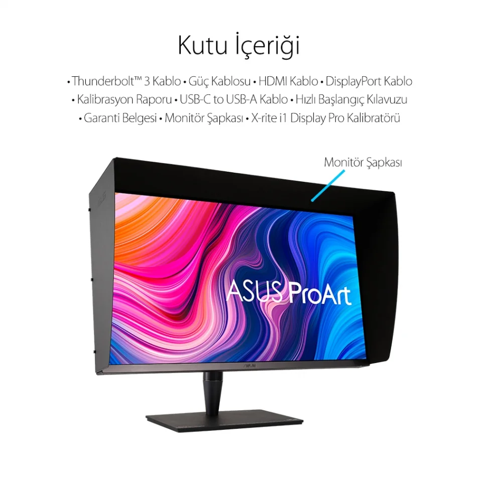 ASUS 32 ProArt PA32UCG-K 120Hz 5ms FreeSync Premium Pro HDR 2160p 4K IPS Mini LED Profesyonel Monitör