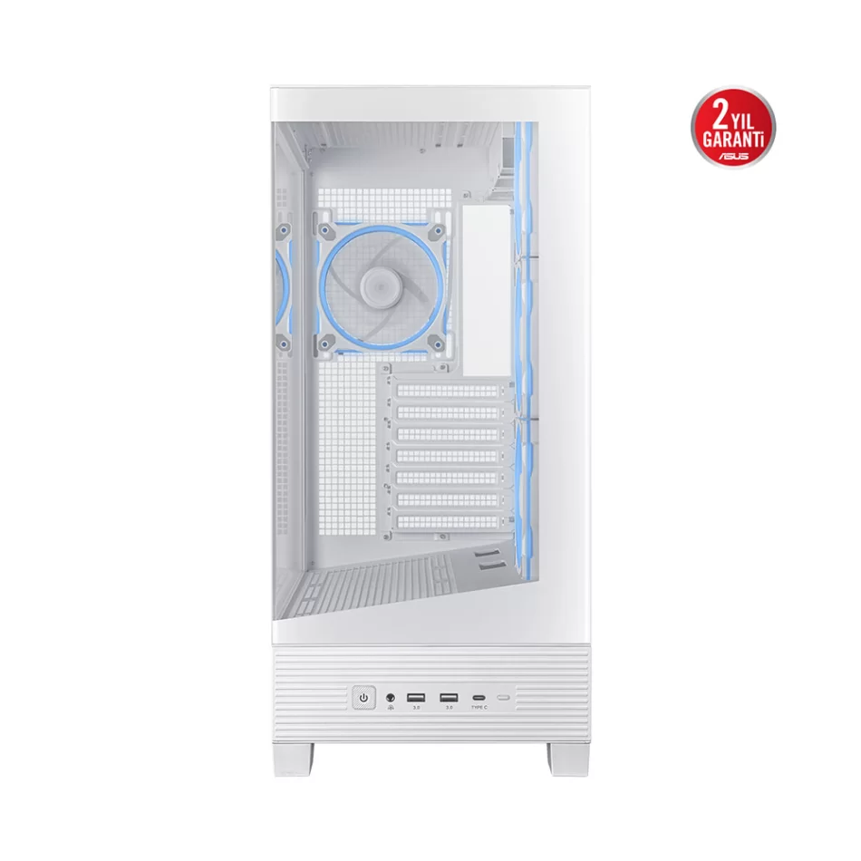 ASUS A31 PLUS ARGB Temperli Cam 4x ARGB Fanlı Mid Tower Beyaz ATX Gaming Kasa