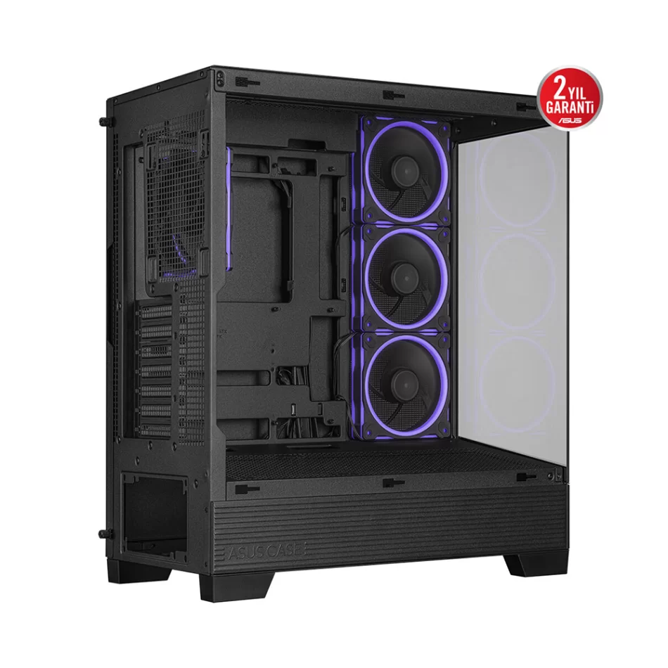 ASUS A31 PLUS ARGB Temperli Cam 4x ARGB Fanlı Mid Tower Siyah ATX Gaming Kasa