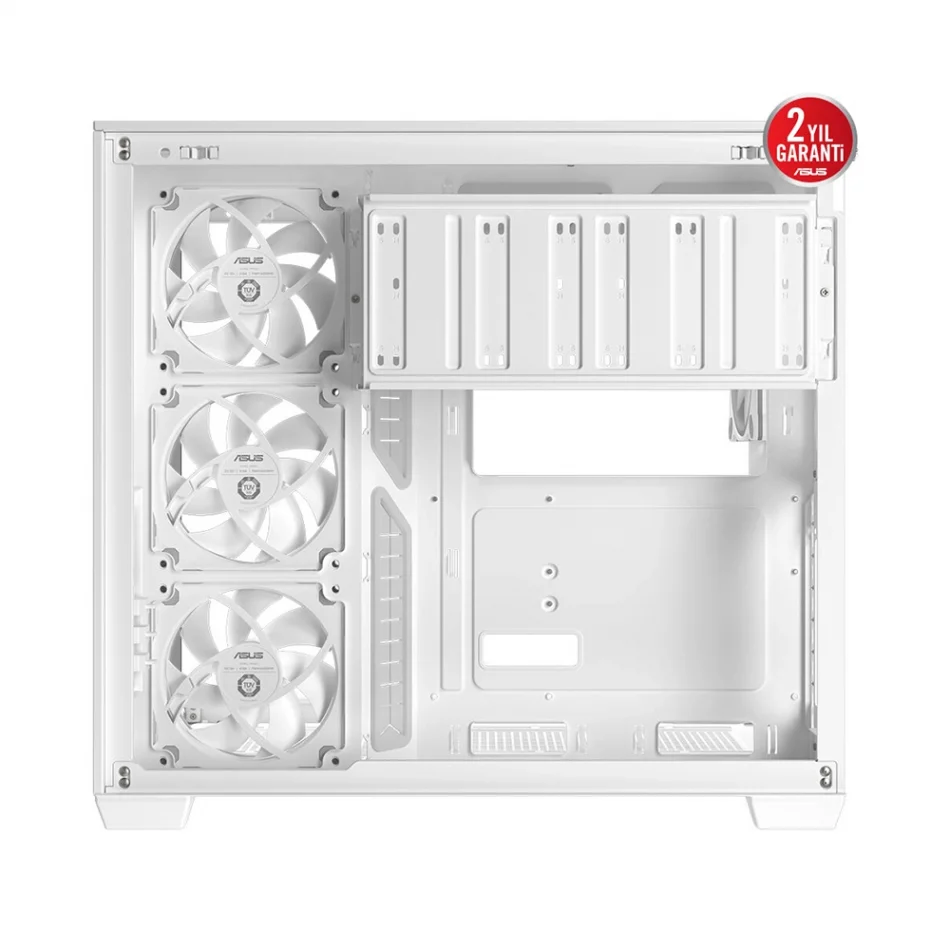 ASUS A32 PLUS ARGB White Edition Temperli Cam 4x ARGB Fanlı Mid Tower ATX Beyaz Gaming Kasa