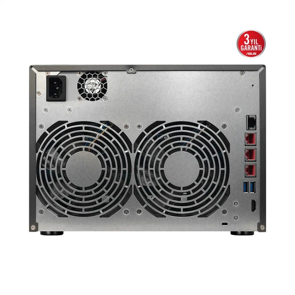 ASUS Lockerstor 10 Pro AS7110T Intel Xeon E-2224 10 Yuvalı 8GB DDR4 ECC(64GB Ram Desteği) M.2 x2, 10GbE x1 2.5 GbE x3 USB 3.2 x2 NAS Ünitesi