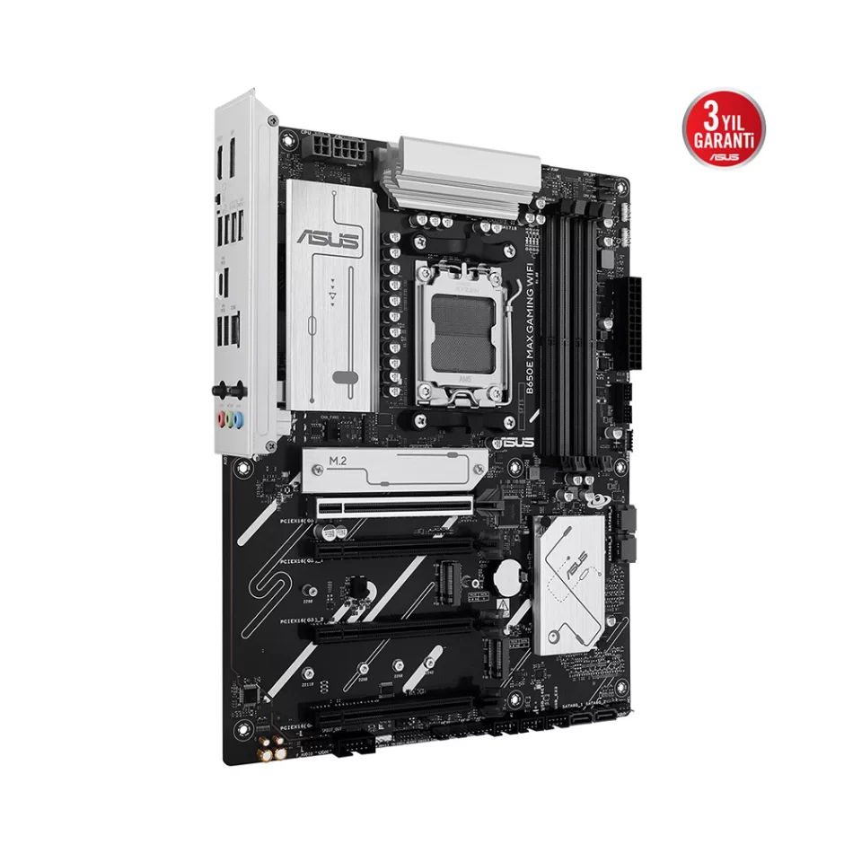 ASUS B650-E MAX GAMING WIFI 8000MHz(OC) DDR5 AMD Soket AM5 ATX Anakart
