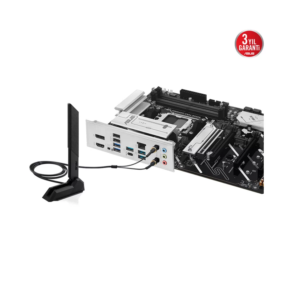 ASUS B650-E MAX GAMING WIFI 8000MHz(OC) DDR5 AMD Soket AM5 ATX Anakart