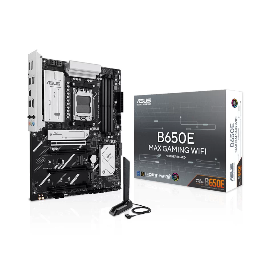 ASUS B650-E MAX GAMING WIFI 8000MHz(OC) DDR5 AMD Soket AM5 ATX Anakart