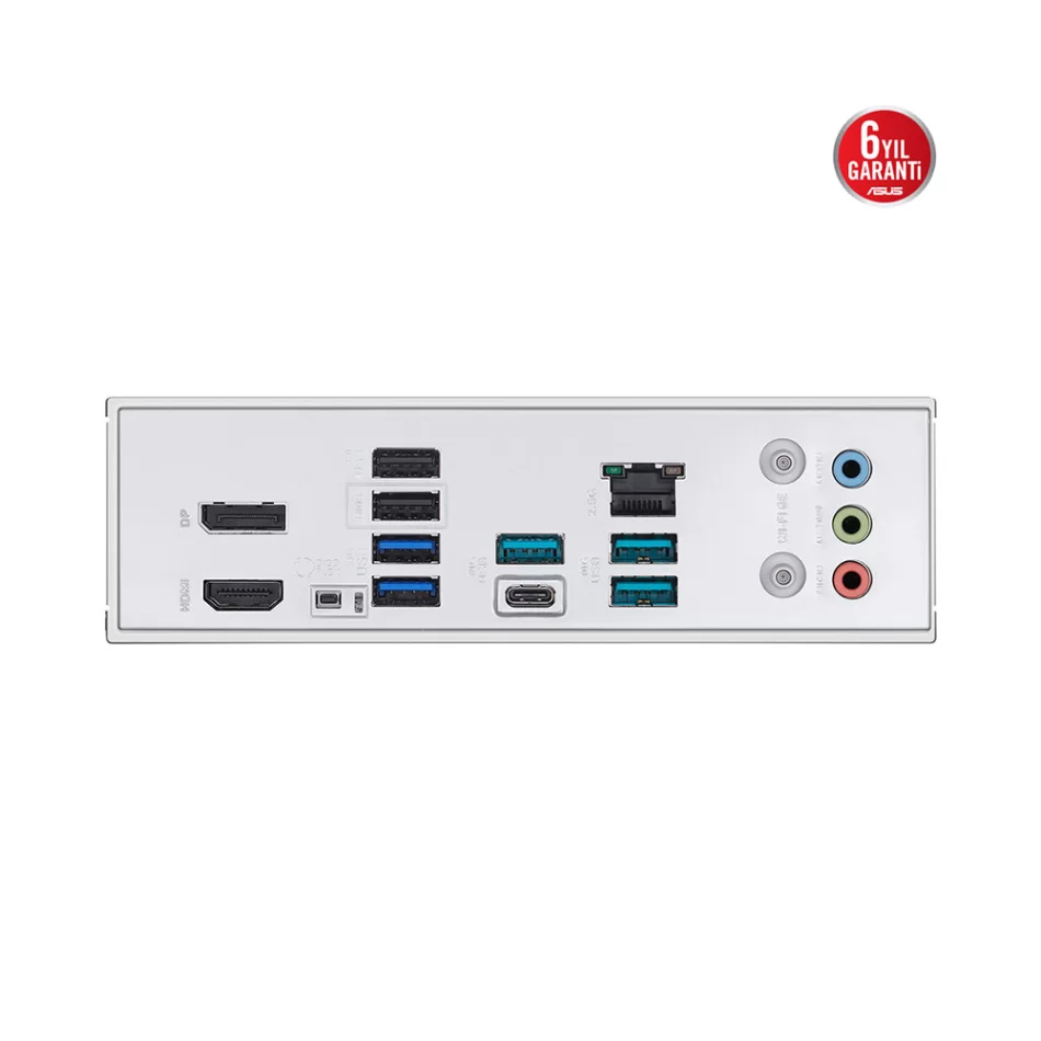 ASUS B650-E MAX GAMING WIFI White 8000MHz(OC) DDR5 AMD Soket AM5 ATX Beyaz Anakart