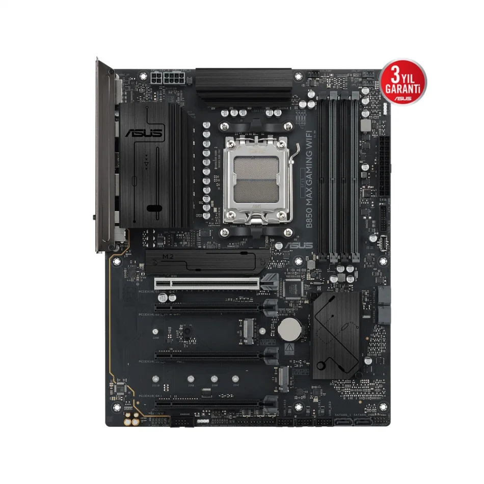 ASUS B850 MAX GAMING WIFI 8000MHz(OC) DDR5 AMD Soket AM5 ATX Anakart