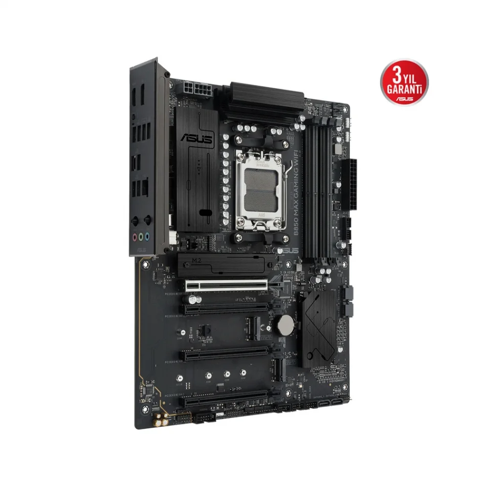 ASUS B850 MAX GAMING WIFI 8000MHz(OC) DDR5 AMD Soket AM5 ATX Anakart
