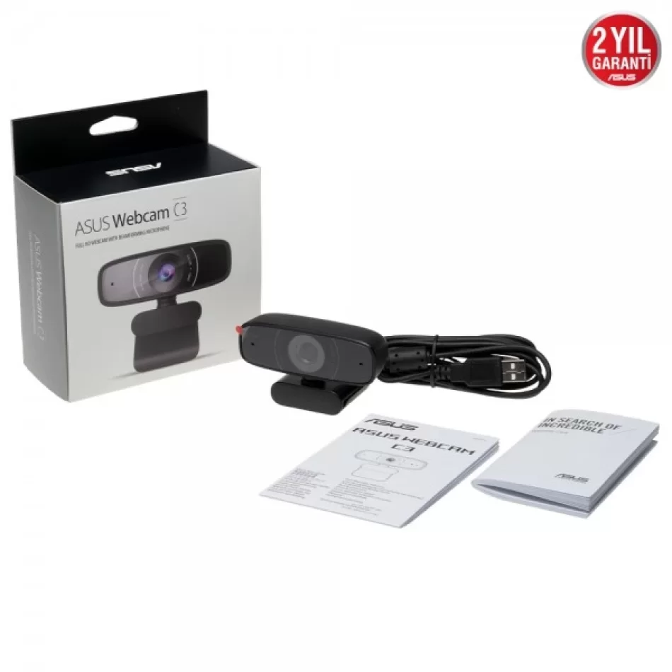 ASUS C3 USB Yayıncı Full HD 1080p 30 FPS Webcam