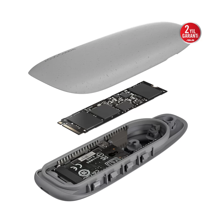 ASUS Cobble Gri M.2 NVMe Harici SSD Kutusu