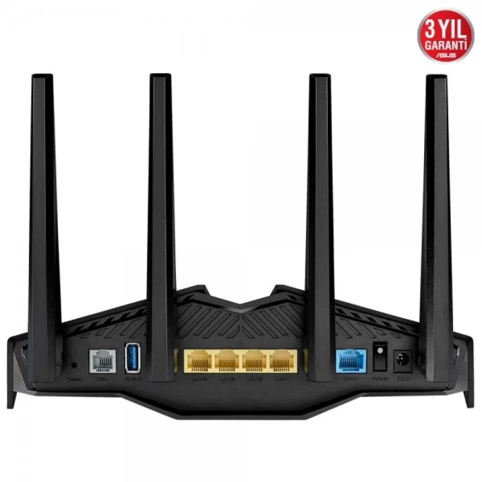 ASUS DSL-AX82U WIFI6 DualBand-Gaming-Ai Mesh-AiProtection-Torrent-Bulut-PS5 Uyumlu-DLNA-4G-VPN-ADSL-VDSL-FiBER-Modem Router