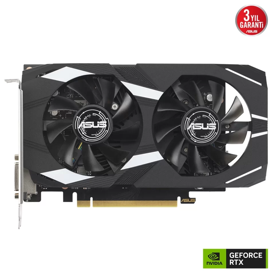 ASUS Dual GeForce RTX 3050 OC 6GB GDDR6 96Bit DX12 NVIDIA DLSS Ekran Kartı