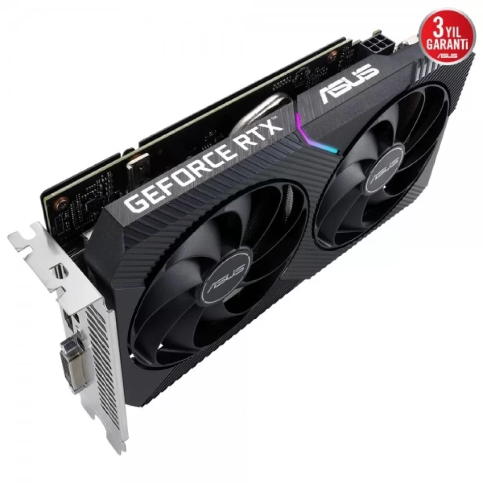 ASUS Dual GeForce RTX 3050 V2 OC 8 GB GDDR6 128Bit DX12 NVIDIA DLSS Ekran Kartı