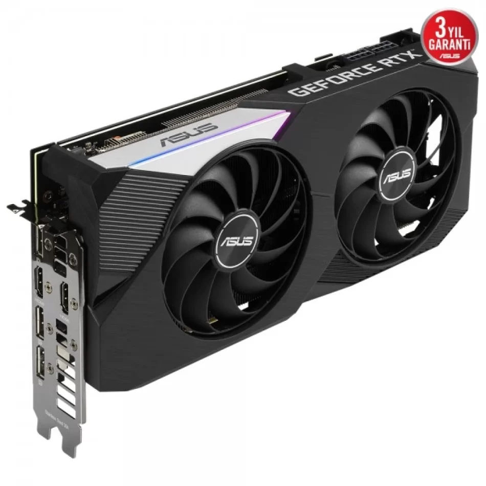 ASUS DUAL GeForce RTX 3070 OC V2 8 GB GDDR6 256bit DX12 NVIDIA DLSS Ekran Kartı