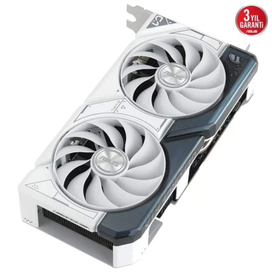 ASUS Dual GeForce RTX 4060 OC 8 GB GDDR6 128Bit DX12 NVIDIA DLSS 3 Beyaz Ekran Kartı