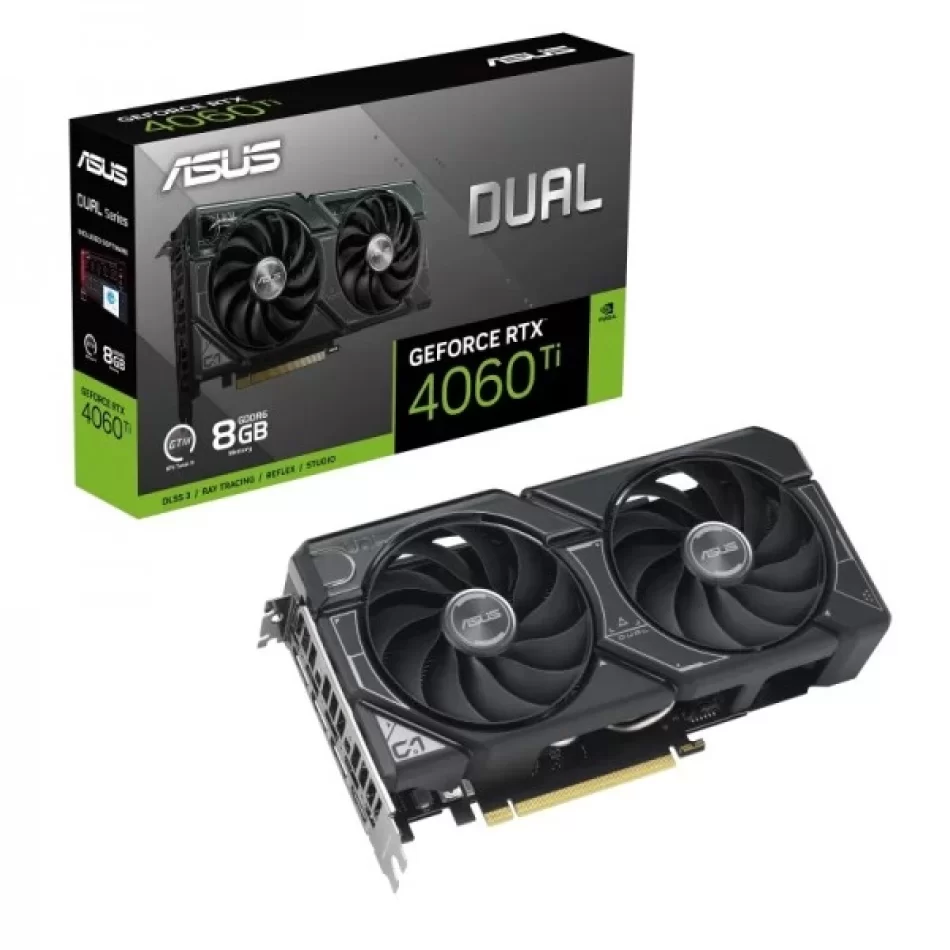 ASUS Dual GeForce RTX 4060 Ti 8 GB GDDR6 128Bit DX12 NVIDIA DLSS 3 Ekran Kartı