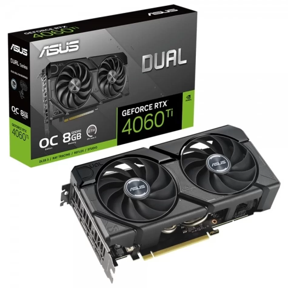 ASUS DUAL GeForce RTX 4060 Ti EVO OC 8 GB GDDR6 128Bit DX12 NVIDIA DLSS 3 Ekran Kartı