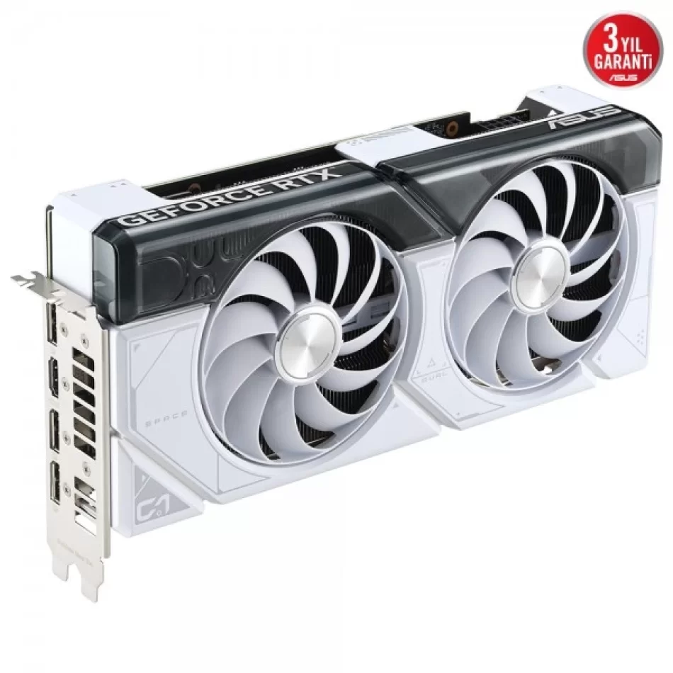 ASUS Dual GeForce RTX 4070 OC 12 GB GDDR6X 192Bit DX12 NVIDIA DLSS 3 Beyaz Ekran Kartı