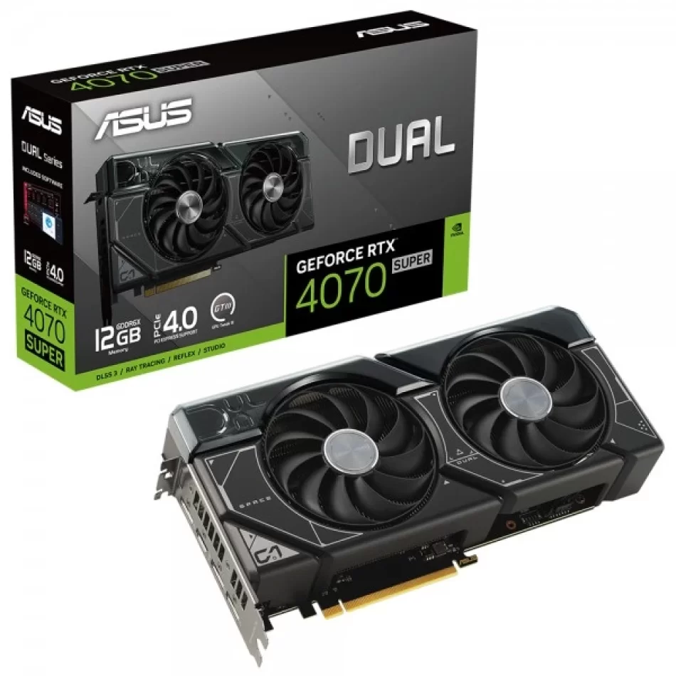 ASUS Dual GeForce RTX 4070 Super 12 GB GDDR6X 192Bit DX12 NVIDIA DLSS 3 Ekran Kartı