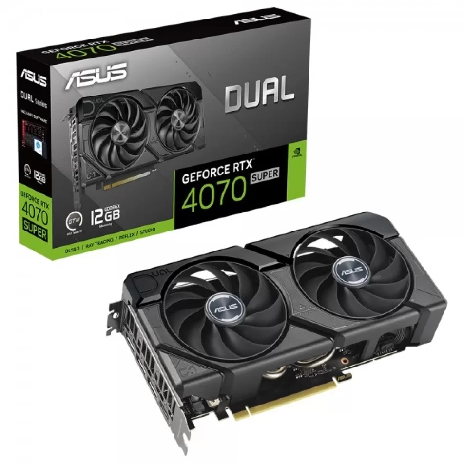 ASUS Dual GeForce RTX 4070 Super EVO 12 GB GDDR6X 192Bit DX12 NVIDIA DLSS 3 Ekran Kartı