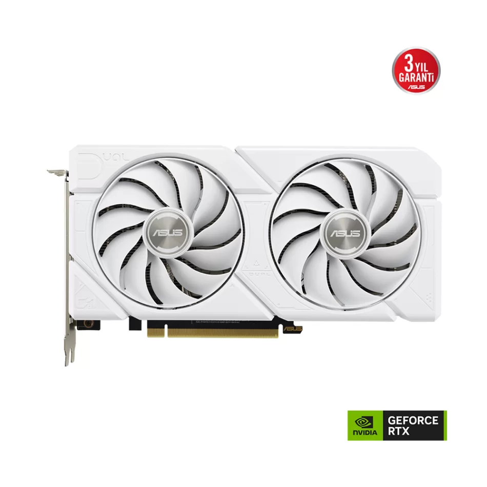 ASUS Dual GeForce RTX 4070 Super EVO White OC Edition 12GB GDDR6X 192Bit NVIDIA DLSS 3 Beyaz Ekran Kartı