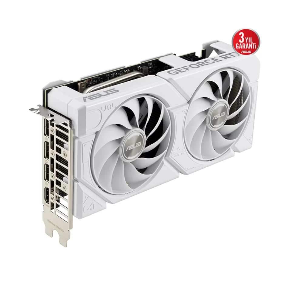 ASUS Dual GeForce RTX 4070 Super EVO White OC Edition 12GB GDDR6X 192Bit NVIDIA DLSS 3 Beyaz Ekran Kartı