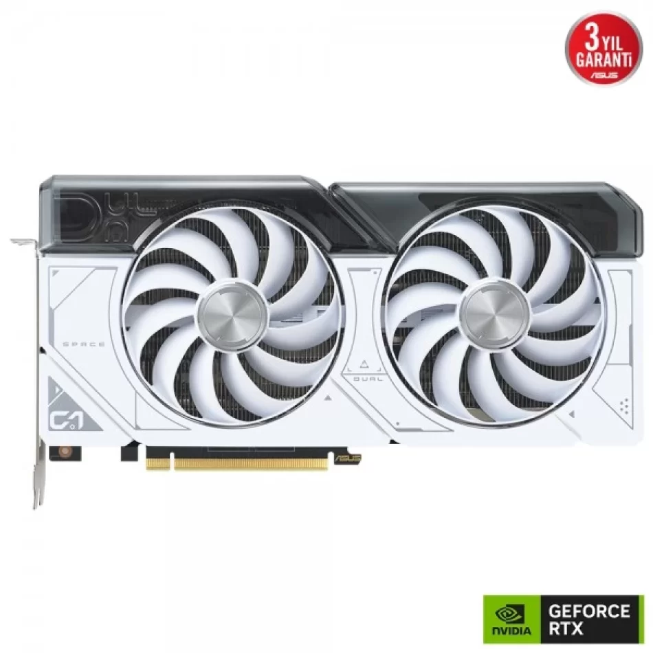 ASUS Dual GeForce RTX 4070 Super OC 12 GB GDDR6X 192Bit DX12 NVIDIA DLSS 3 Beyaz Ekran Kartı