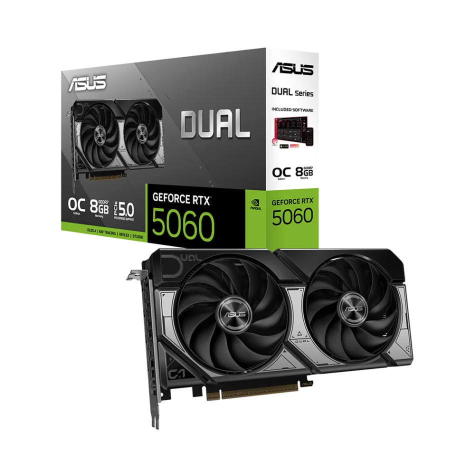 ASUS Dual GeForce RTX 5060 OC Edition 8GB GDDR7 128 Bit NVIDIA DLSS 4 Ekran Kartı
