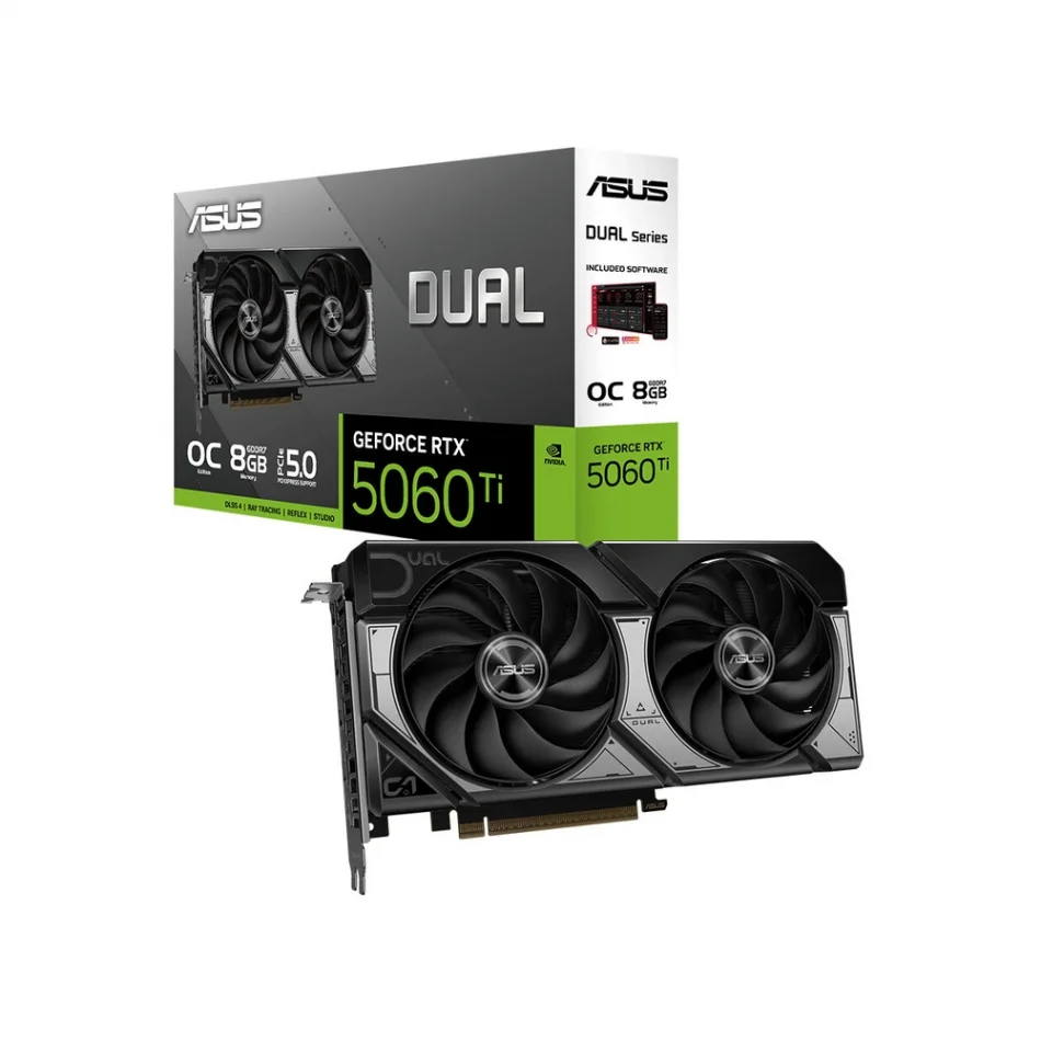 ASUS Dual GeForce RTX 5060 Ti OC Edition 8GB GDDR7 128 Bit NVIDIA DLSS 4 Ekran Kartı
