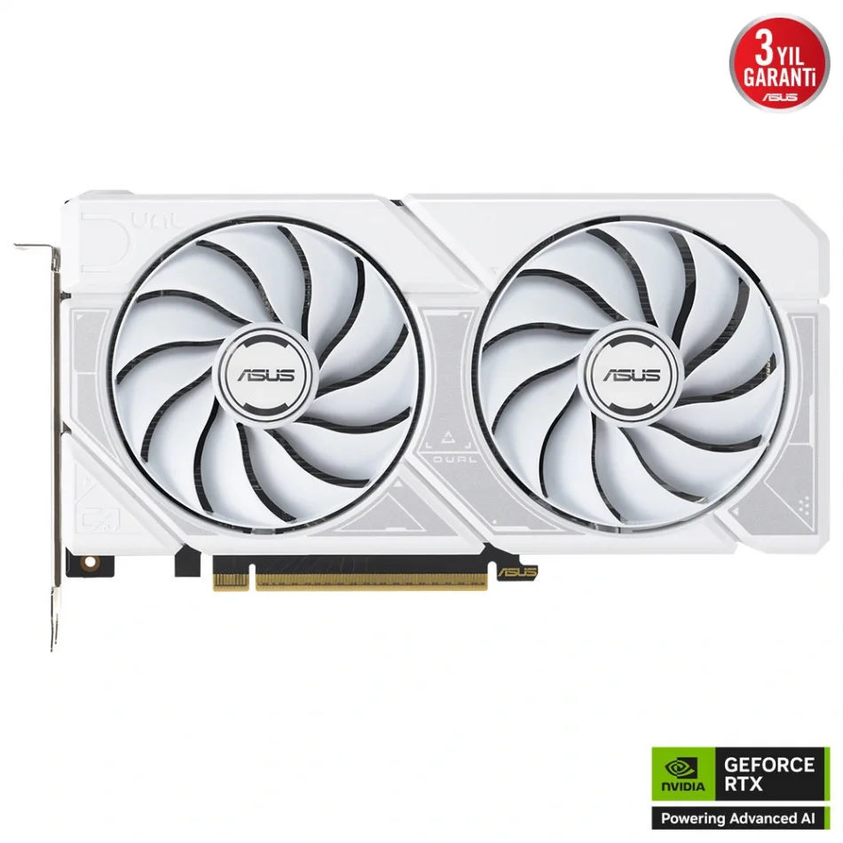 ASUS Dual GeForce RTX 5060 Ti White OC Edition 16GB GDDR7 128 Bit NVIDIA DLSS 4 Beyaz Ekran Kartı