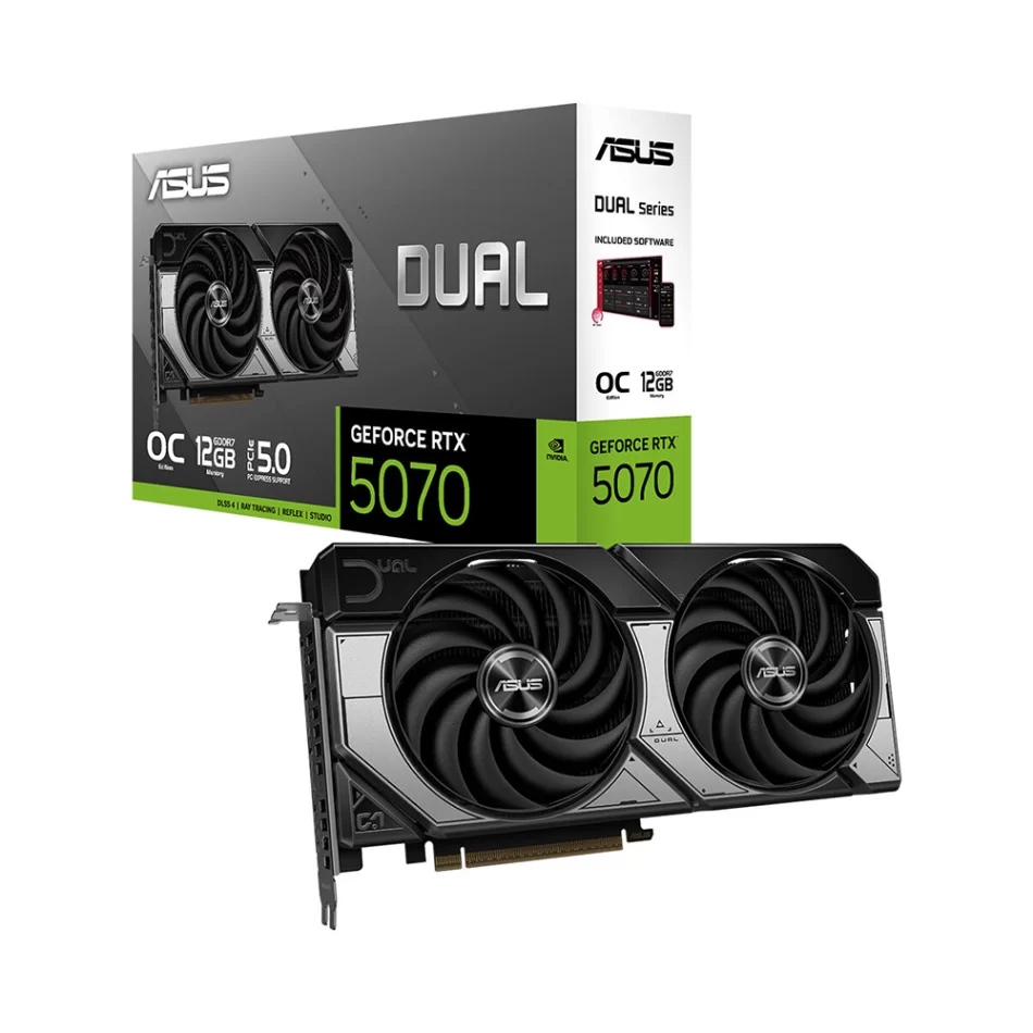 ASUS DUAL GeForce RTX 5070 OC Edition 12GB GDDR7 192 Bit NVIDIA DLSS 4 Ekran Kartı