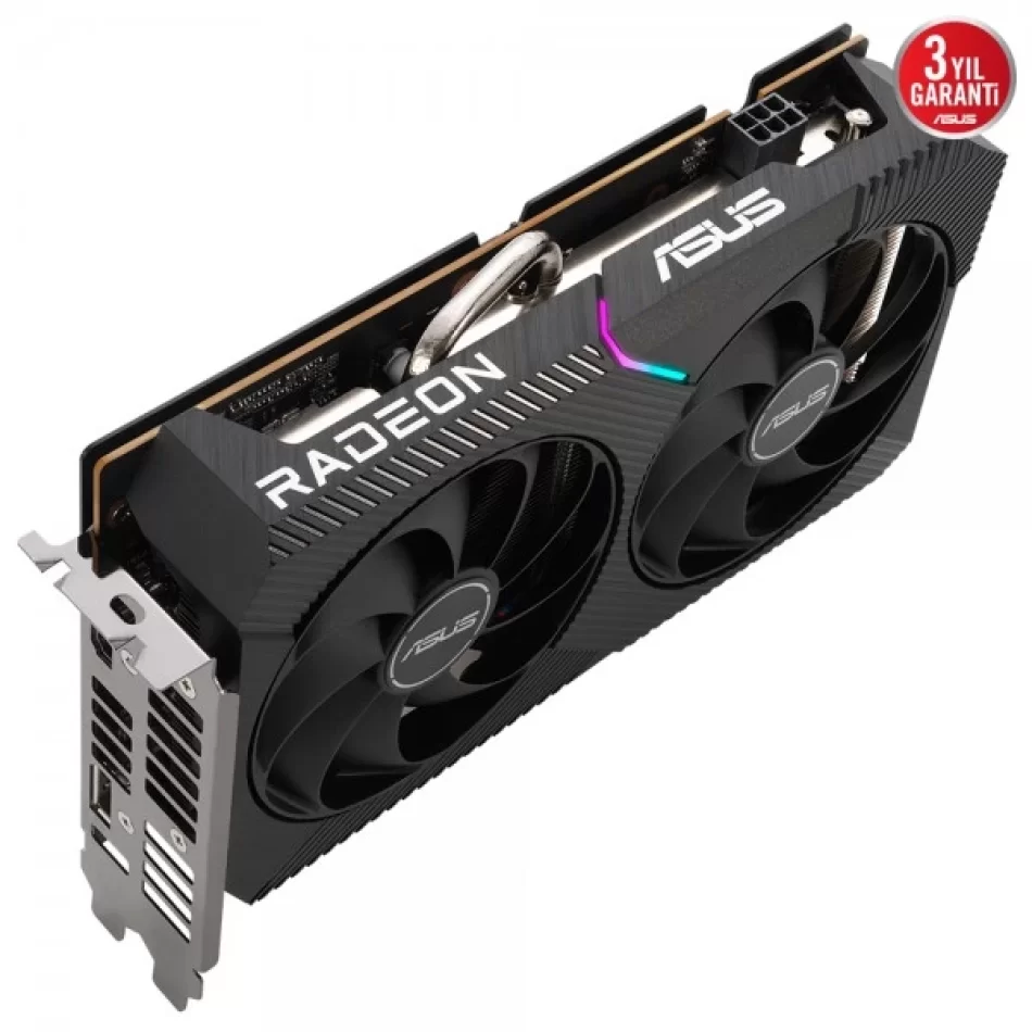 ASUS Dual Radeon RX 6500 XT OC 4 GB GDDR6 64Bit DX12 AMD Ekran Kartı