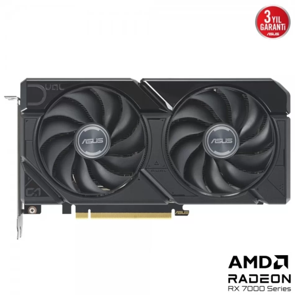 ASUS DUAL Radeon RX 7600 XT OC 16 GB GDDR6 128bit DX12 AMD Ekran Kartı