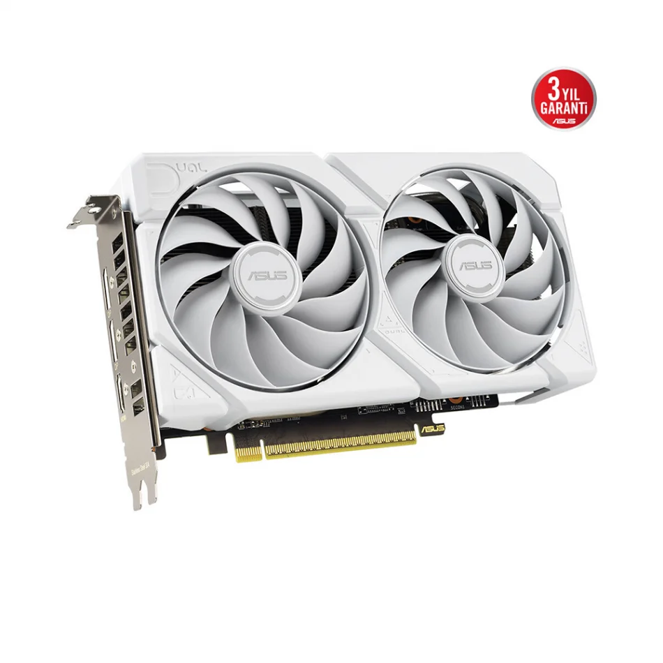 ASUS Dual RX9060 XT White 16GB GDDR6 128 Bit AMD Radeon FSR 4 Beyaz Ekran Kartı