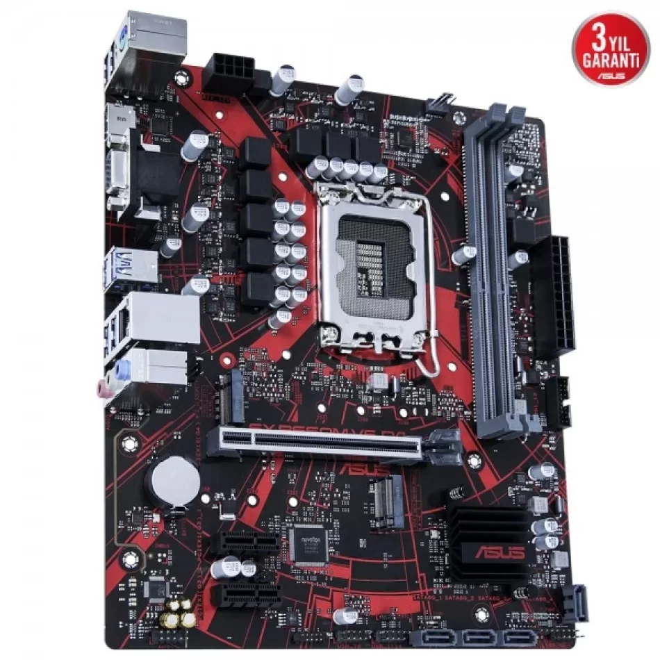 ASUS EX-B660M-V5 D4 5333MHz DDR4 Intel Soket 1700 mATX Anakart