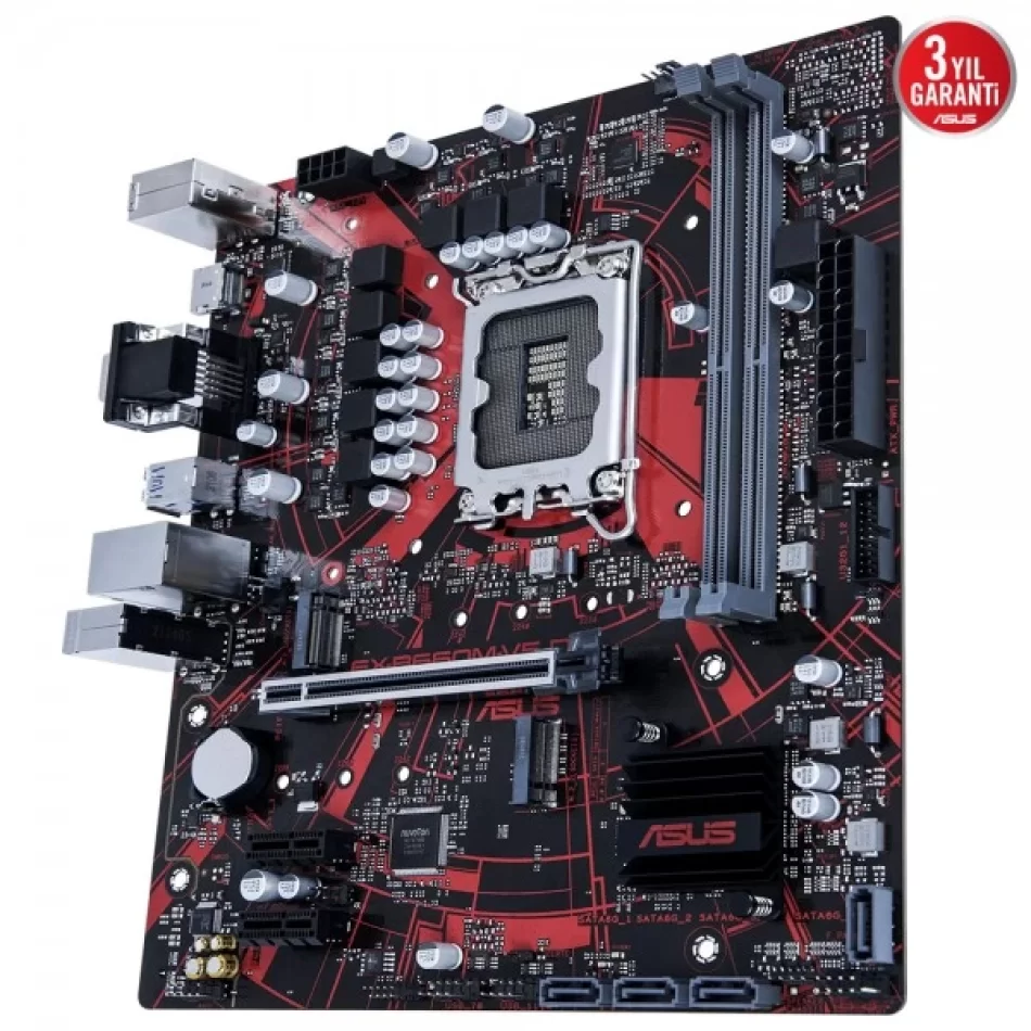 ASUS EX-B660M-V5 D4 5333MHz DDR4 Intel Soket 1700 mATX Anakart