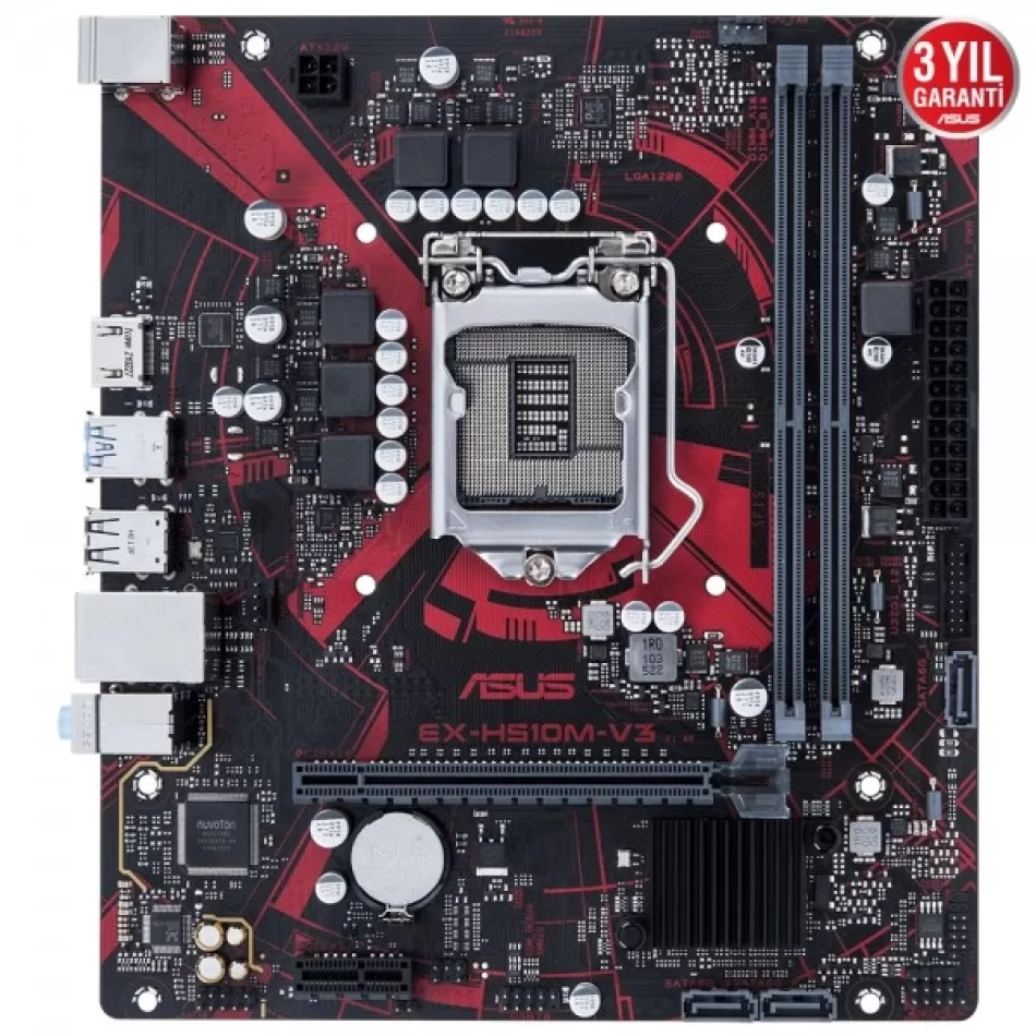 ASUS EX-H510M-V3 DDR4 3200(OC)MHz Intel Soket 1200 mATX Anakart