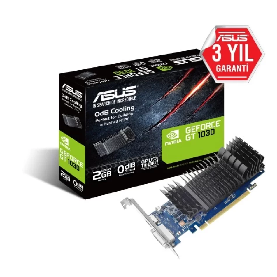 ASUS GeForce GT 1030 2GB GDDR5 64Bit DX12 NVIDIA Ekran Kartı