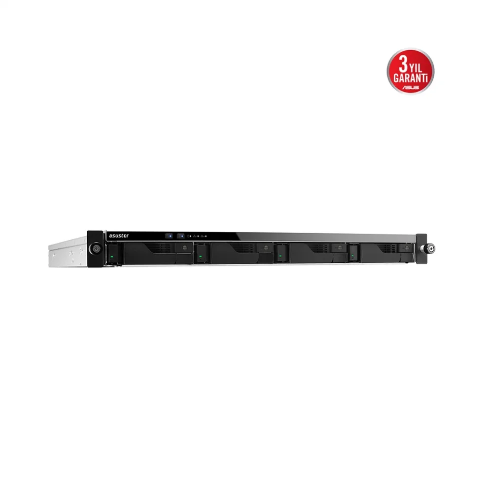 ASUS Lockerstor 4RD AS6504RD Intel C3538 4 Yuvalı 8GB DDR4(128GB Ram Desteği) 1GbE x2 2.5GbE x2 USB 3.2 x4 PSU x2 NAS Ünitesi