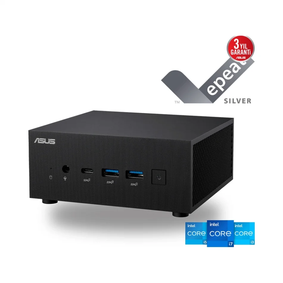 ASUS MiniPC PN64-BB3012MD i3-1220P Barebone Dos VESA RAM YOK