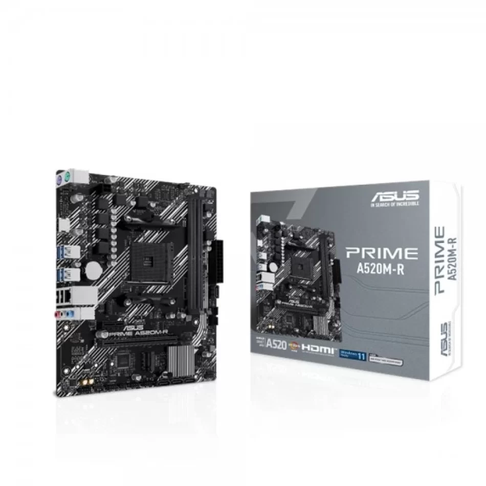 ASUS PRIME A520M-R 5100MHz(OC) M.2 AMD Soket AM4 mATX Anakart