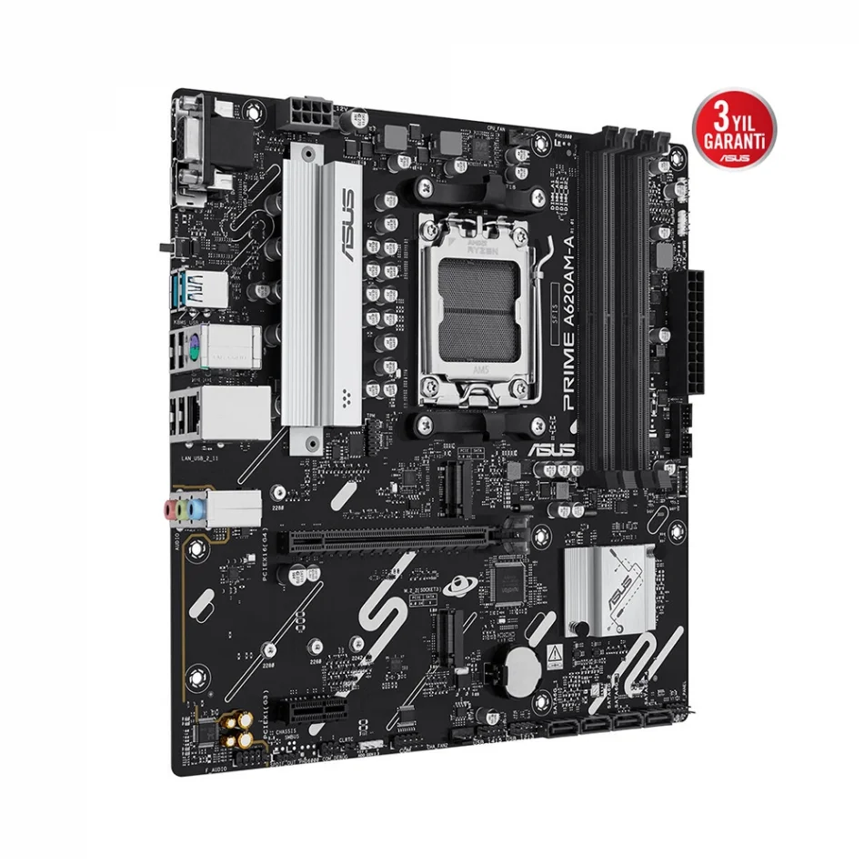 ASUS Prime A620AM-A-CSM DDR5 7600MHz(OC) AMD Soket AM5 mATX Anakart