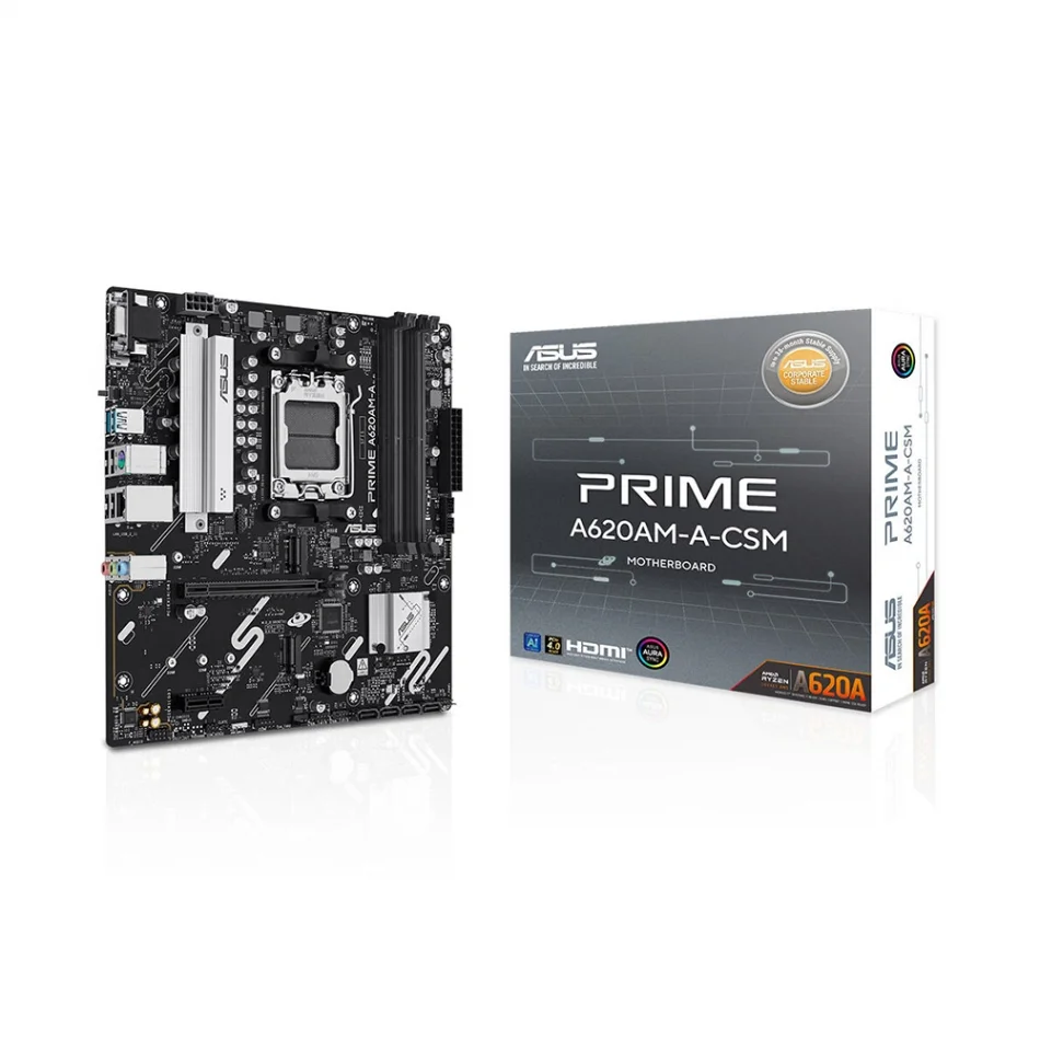 ASUS Prime A620AM-A-CSM DDR5 7600MHz(OC) AMD Soket AM5 mATX Anakart