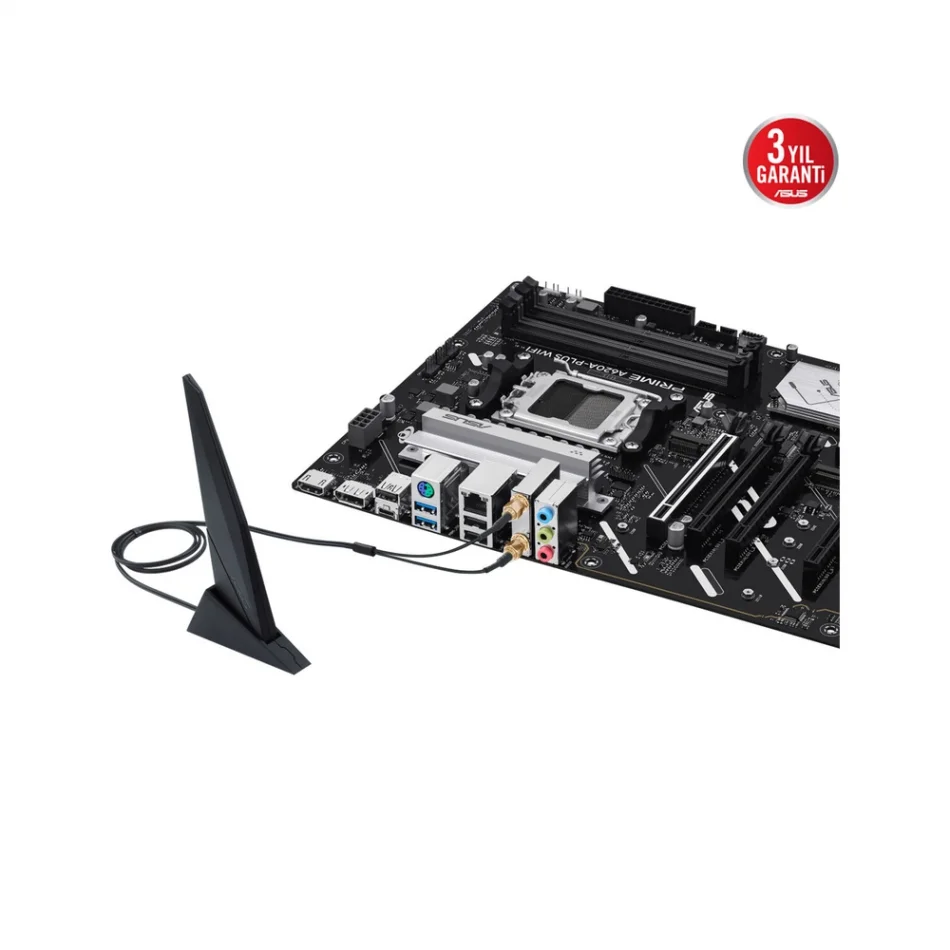 ASUS Prime A620A-PLUS-WIFI DDR5 7600MHz(OC) AMD Soket AM5 ATX Anakart
