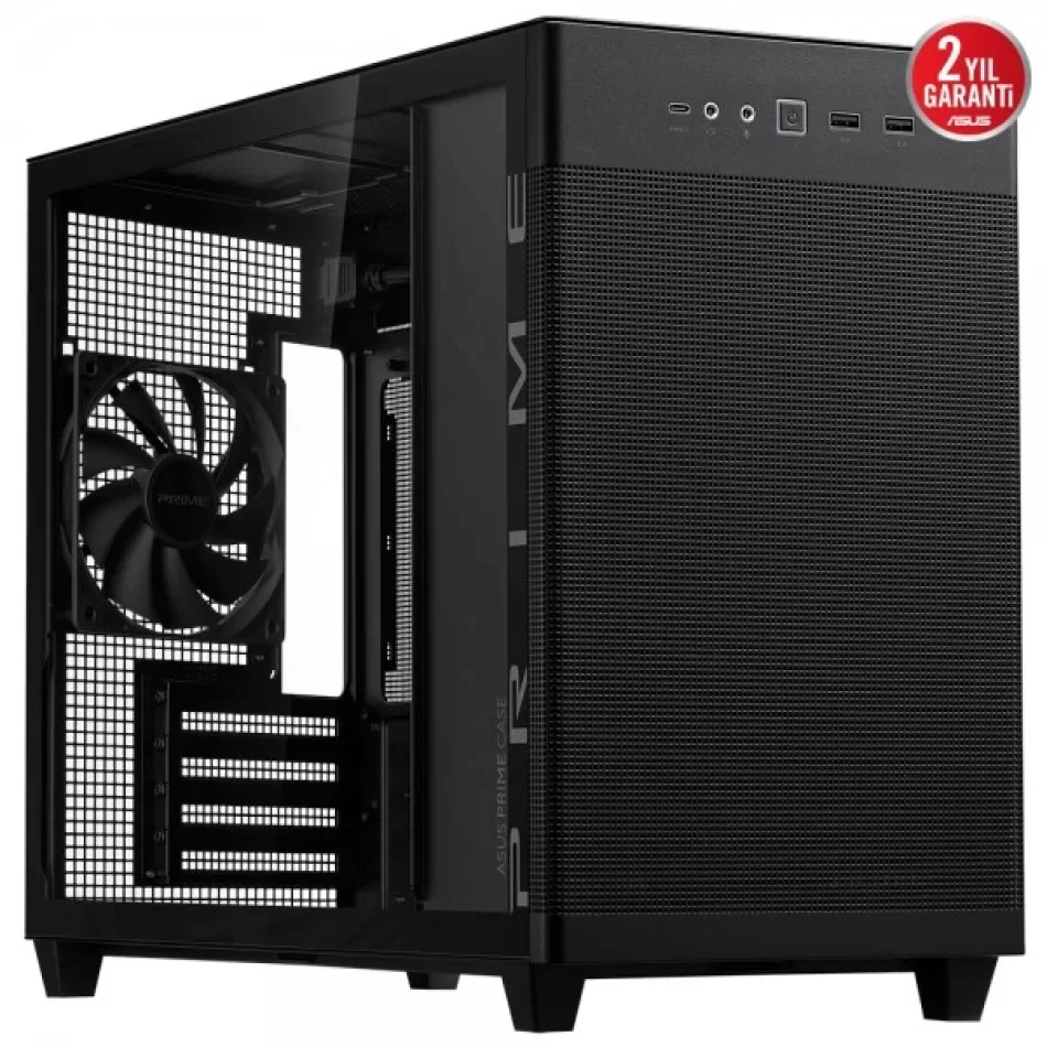 ASUS PRIME AP201 Temperli Camlı Micro-ATX Bilgisayar Kasası