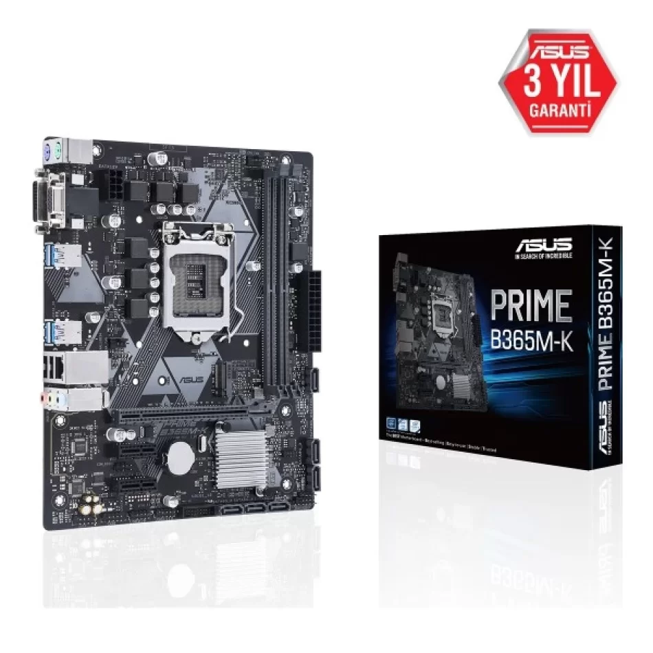 ASUS PRIME B365M-K 2666MHz(OC) DDR4 Intel Soket 1151 mATX Anakart