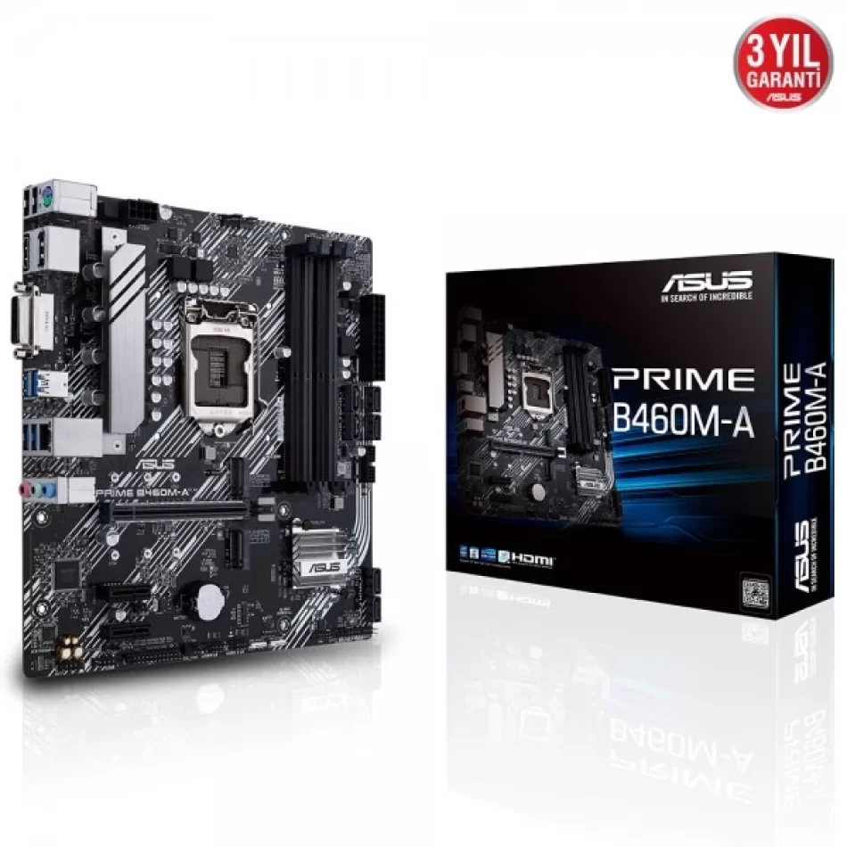 ASUS PRIME B460M-A 2933MHz DDR4 Intel Soket 1200 mATX Anakart