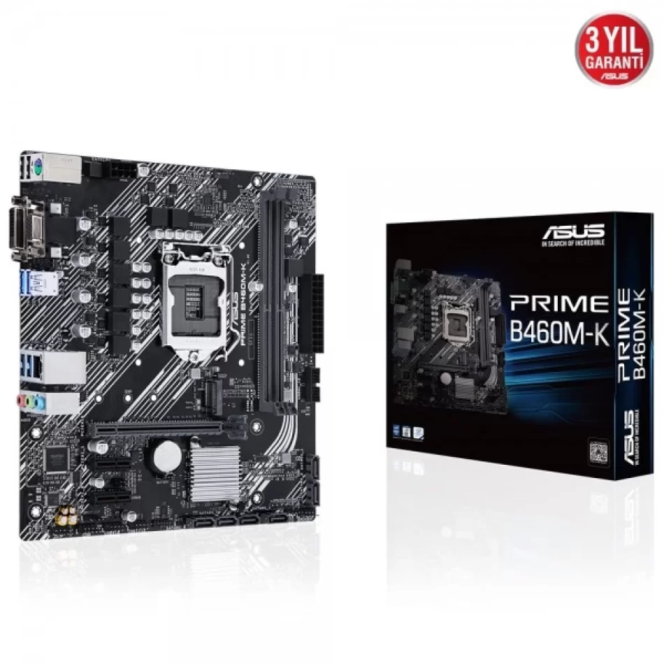 ASUS PRIME B460M-K 2933MHz DDR4 Intel Soket 1200 mATX Anakart